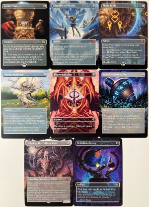 Aether Vial Crucible of Worlds Mana Vault Panharmonicon Phyrexian Altar Sensei’s Divining Top Ulamog, the Infinite Gyre Vedalken Orrery