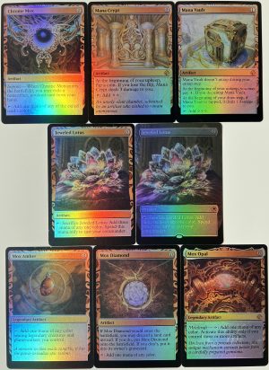 FOIL Chrome Mox Jeweled Lotus Mana Crypt Mana Vault Mox Amber Mox Diamond Mox Opal