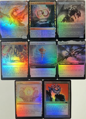 FOIL Ramos, Dragon engine Rings of Brighthearth Scroll Rack Shadowspear Sol Ring sensei's divining top Su-Chi