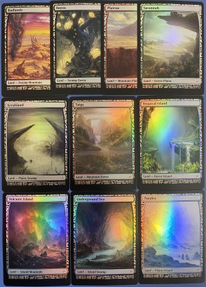 FOIL BFZ EXP Badlands Bayou Plateau Savannah Scrubland Taiga Tropical Island Tundra Underground Sea Volcanic Island