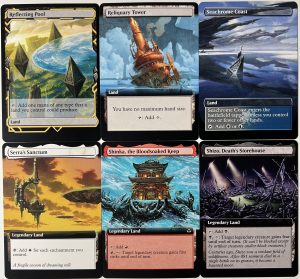 Reflecting Pool Reliquary Tower Seachrome Coast Serra's Sanctum Shinka, the Bloodsoaked Keep Shizo, Death's Storehouse