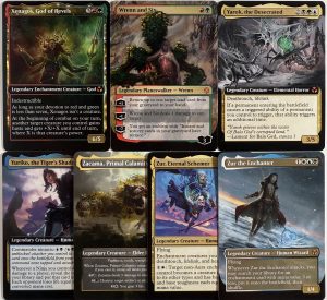 Wrenn and Six Xenagos, God of Revels Yarok, the Desecrated Yuriko, the Tiger's Shadow Zacama, Primal Calamity Zur, Eternal Schemer Zur the Enchanter