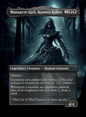 Massacre Girl, Known Killer