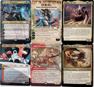 Oko, the Ringleader Kellan, the Kid Comet, Stellar Pup Mabel, Heir to Cragflame Rakdos, the Muscle