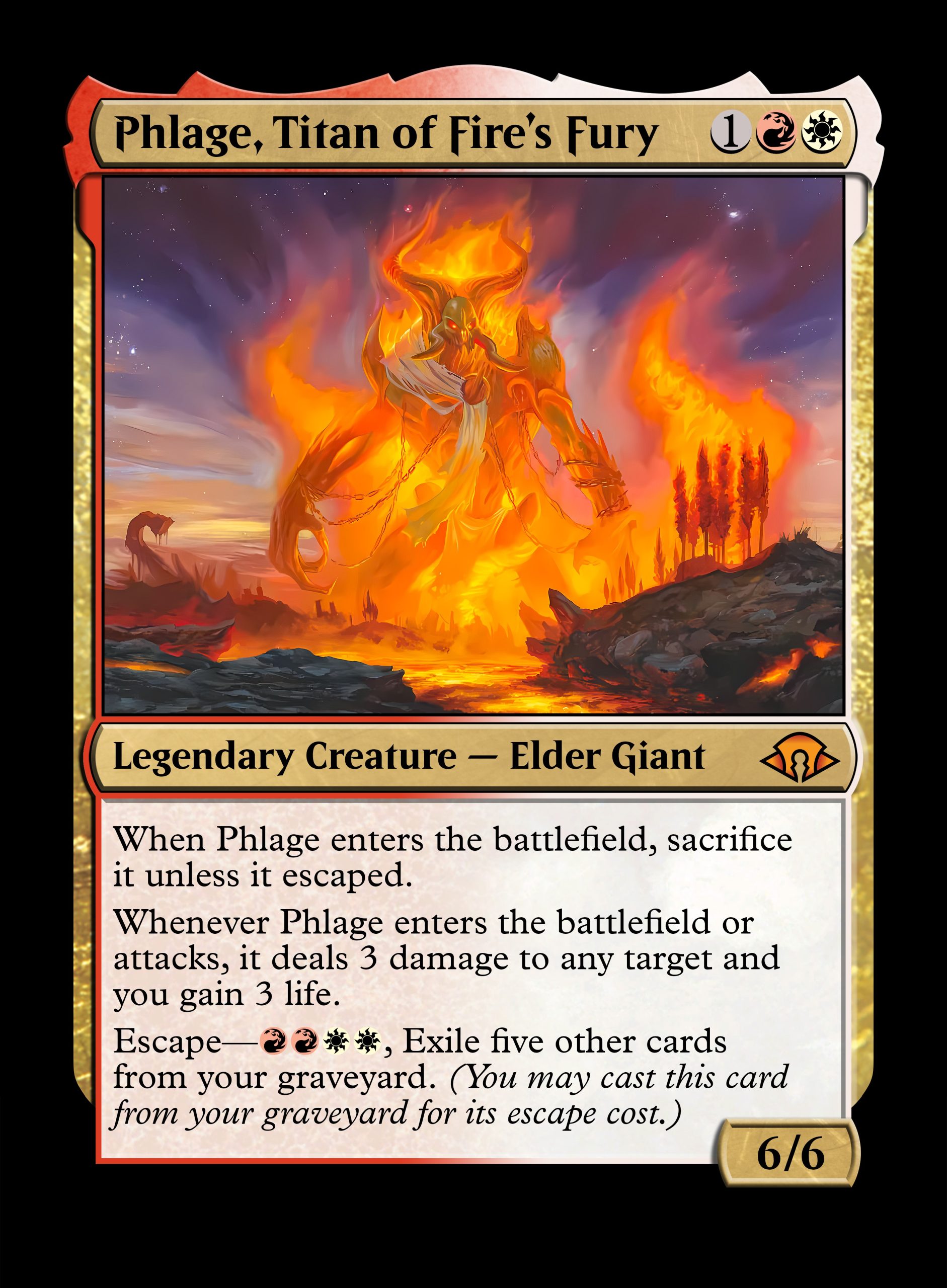 Phlage, Titan of Fire's Fury