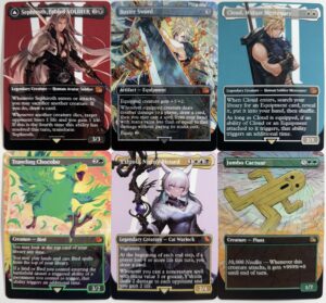 Sephiroth, Fabled SOLDIER Buster Sword Cloud, Midgar Mercenary Traveling Chocobo Y'shtola, Night's Blessed Jumbo Cactuar
