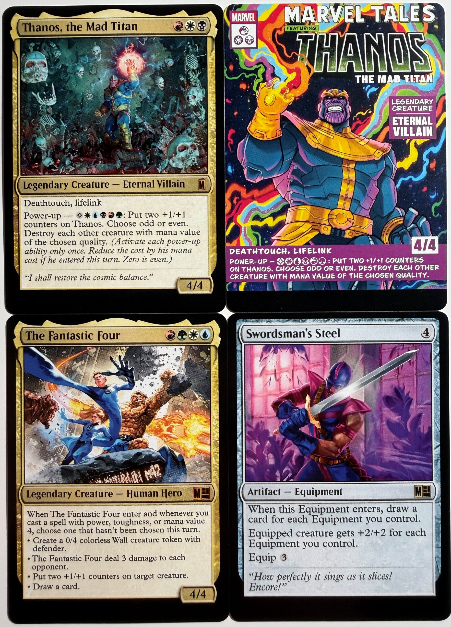 Thanos, the Mad Titan Thanos COMIC The Fantastic Four Swordsman's Steel